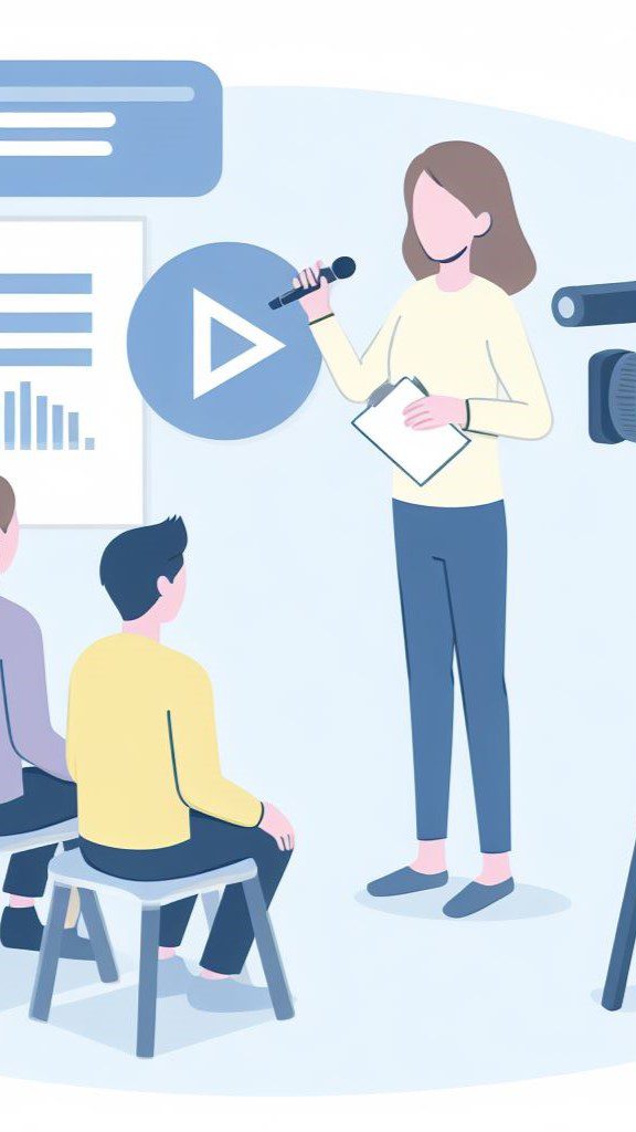 Persona dando capacitaciones